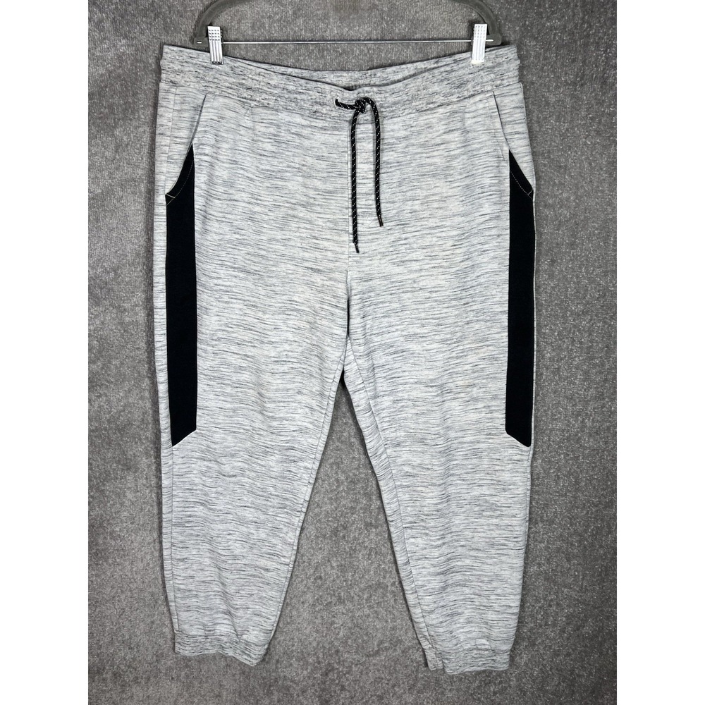 Urban Pipeline Knit Jogger Pants Mens Size XL Gray Black Pockets‎ Drawstring